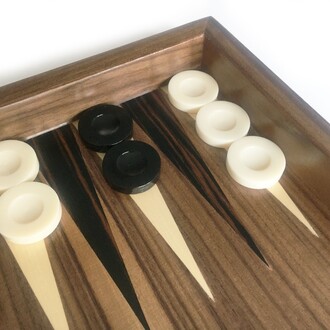 Aegean Massive Veneer Backgammon + Chess Set Large 50 cm - 19.6&quot; - 7