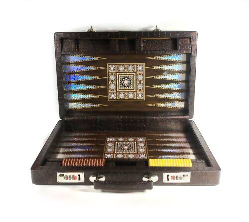 Star Elit Lüks Deri Çantalı Tavla Takımı - 2