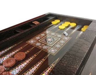 Star Elit Lüks Deri Çantalı Tavla Takımı - 4