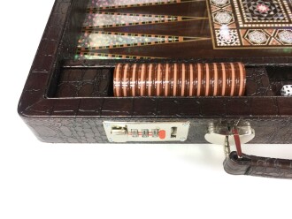 Star Elit Lüks Deri Çantalı Tavla Takımı - 6