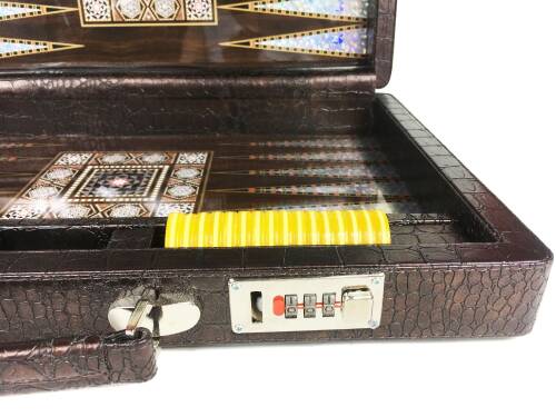 Star Elit Lüks Deri Çantalı Tavla Takımı - 7