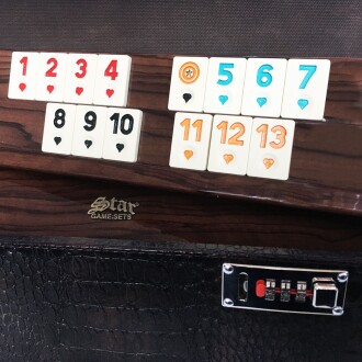 Star Elit Okey Takımı Deri Kilitli Kutu - 5