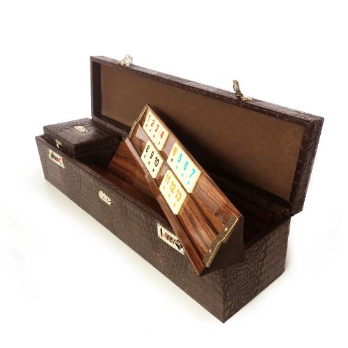 Star Elit Okey Takımı Deri Kilitli Kutu - 7