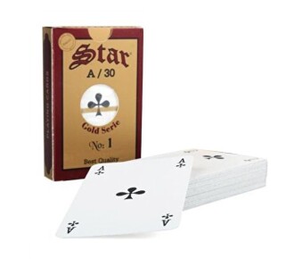 Star Gold İskambil Briç Oyun Kağıdı 1 Deste A-K-Q-J - 3