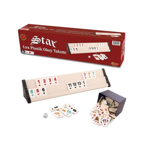 Star Lüks Plastik Okey Takımı Koyu Bej - 1