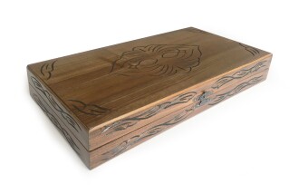 Star Oymalı Masif Ceviz Tavla - 2