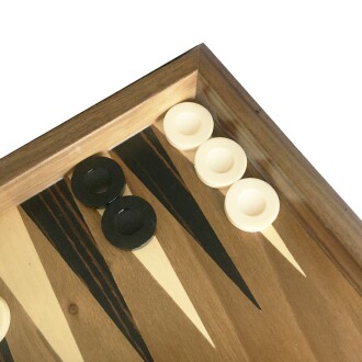 Star Oymalı Masif Ceviz Tavla - 6