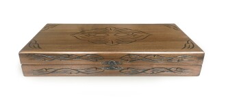 Star Oymalı Masif Ceviz Tavla - 8