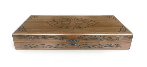 Star Oymalı Masif Ceviz Tavla - 8