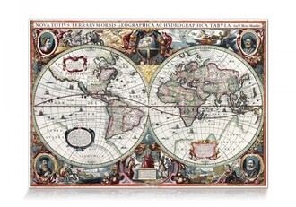 Star Oyun Dünya Haritası İ 1000 Parça Puzzle - Thumbnail