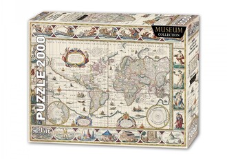 Star Oyun - Star Oyun Dünya Haritası II 2000 Parça Puzzle