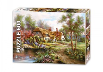 Star Oyun Havuzlu Bahçe 500 Parça Puzzle 