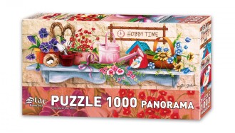 Star Oyun Hobi Saati 1000 Parça Panorama Puzzle - 1