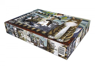 Star Oyun Kedi Ailesi 500 Parça Puzzle - 3