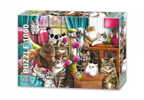 Star Oyun Kedi Evi 1000 Parça Puzzle - 1