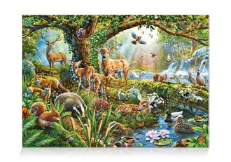 Star Oyun Ormanda Yaşam 1000 Parça Puzzle - Thumbnail