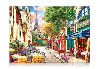 Star Oyun Paris'te Bir Küçük Sokak 1000 Parça Puzzle - Thumbnail