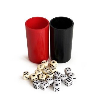 Star Oyun Zar Atma Kutusu 2'li Plastik ve 10 Çift Zar - 6