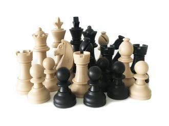 Plastic Tournament Size Chess Pieces Set