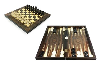 Star Oyun - Chess and Backgammon Set of 2 Big Size Polyester