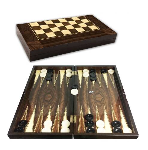 Star Polyester Ceviz Tavla ve Satranç Büyük Boy - 2