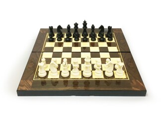 Star Polyester Ceviz Tavla ve Satranç Büyük Boy - 6