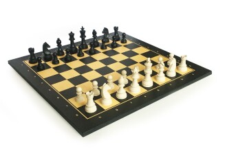 Star Polyester Kaplama Satranç Takımı Siyah 54X54 cm - 5