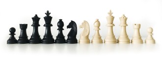 Star Polyester Kaplama Satranç Takımı Siyah 54X54 cm - 7