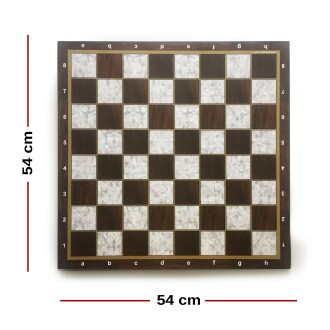 Star Polyester Kaplama Sedef Satranç Tablası 54X54 cm - 3