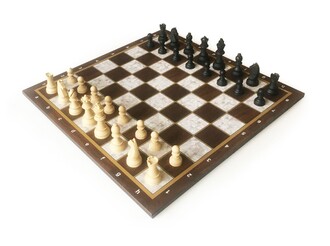 Star Oyun - Chess Set Polyester 54x54cm (21.2"x21.2") Mother of Pearl