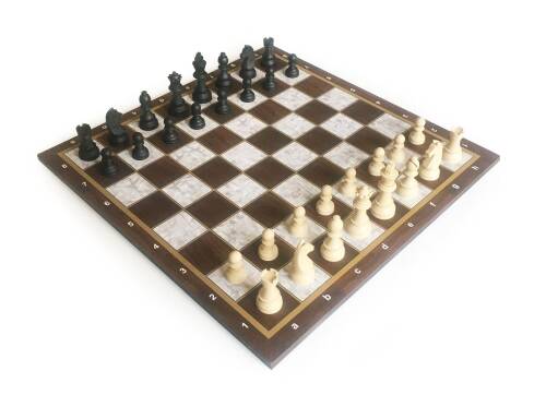 Star Polyester Kaplama Sedef Satranç Takımı 54X54 cm - 6