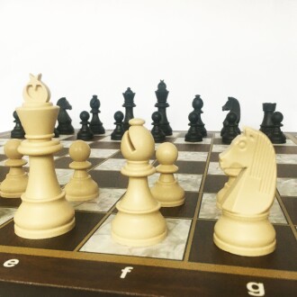 Star Polyester Kaplama Sedef Satranç Takımı 54X54 cm - 5