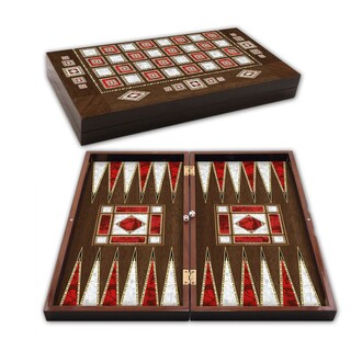 Star Oyun - Star Polyester Pearl Backgammon Set Big