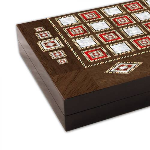 Star Polyester Pearl Backgammon Set Big
