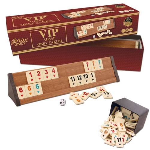 Star Vip Ahşap Okey Takımı - 1