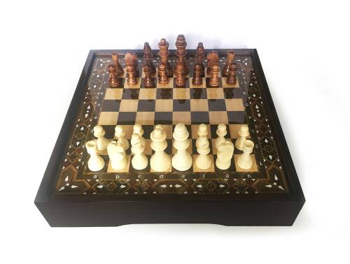 Star Vip Satranç Takımı Sedef Büyük Boy - 2