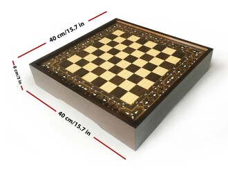 Star Vip Satranç Takımı Sedef Büyük Boy - 4