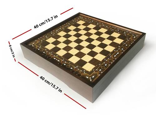 Star Vip Satranç Takımı Sedef Büyük Boy - 4