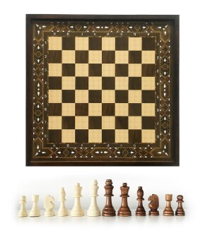 Star Vip Satranç Takımı Sedef Büyük Boy - 7