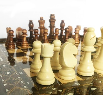 Star Vip Satranç Takımı Sedef Büyük Boy - 8