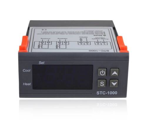 STC-1000 LCD Prob Termostat Problu Sıcaklık Kontrol - 1