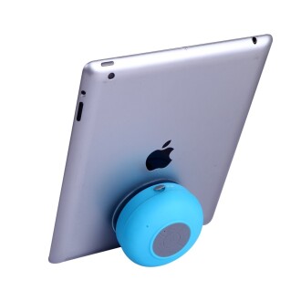 Su Geçirmez Mini Bluetooth Duş Hoparlörü (Mavi) - 10