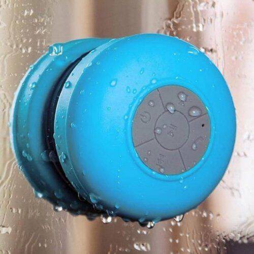 Su Geçirmez Mini Bluetooth Duş Hoparlörü (Mavi)