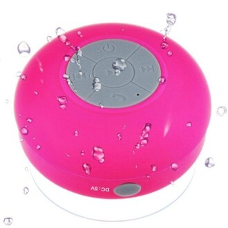 OEM - Su Geçirmez Mini Bluetooth Duş Hoparlörü (Pembe)