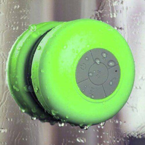 Su Geçirmez Mini Bluetooth Duş Hoparlörü (Yeşil) - 6