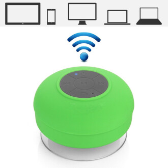 Su Geçirmez Mini Bluetooth Duş Hoparlörü (Yeşil) - 9