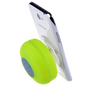 Su Geçirmez Mini Bluetooth Duş Hoparlörü (Yeşil) - Thumbnail