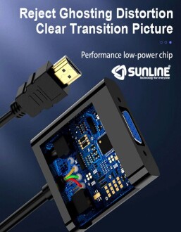 Sunline 170601 HDMI-VGA Dönüştürücü - 2