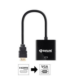 Sunline - Sunline 170604 HDMI Mini-VGA Dönüştürücü