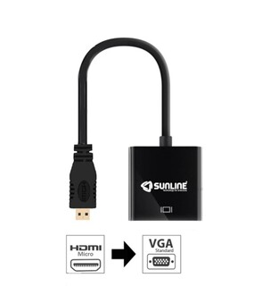Sunline - Sunline 170610 HDMI Mikro-VGA Dönüştürücü